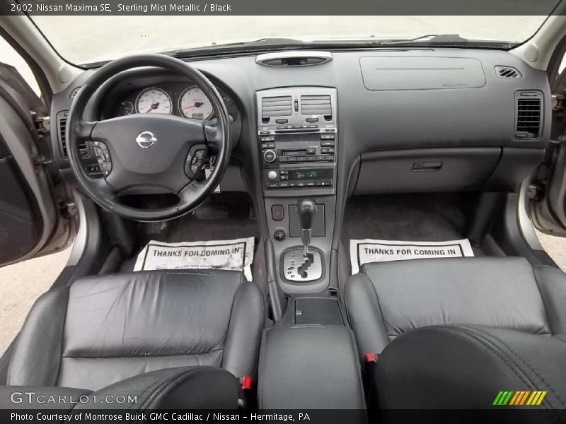 Sterling Mist Metallic / Black 2002 Nissan Maxima SE