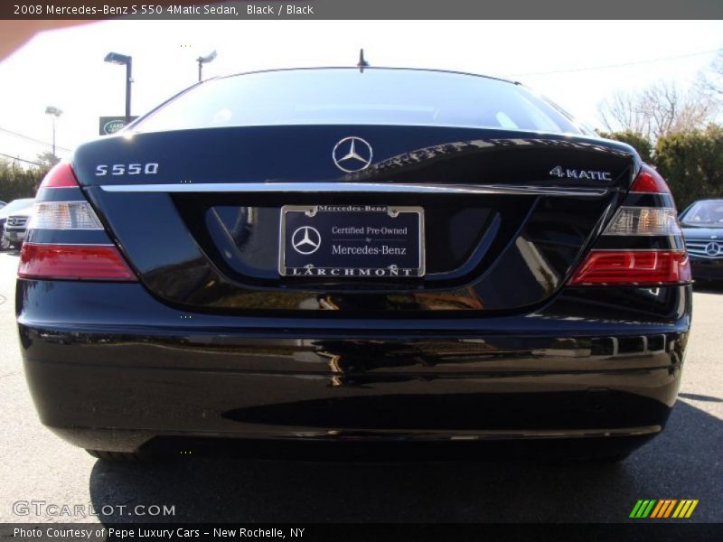 Black / Black 2008 Mercedes-Benz S 550 4Matic Sedan