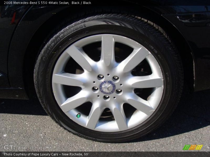 Black / Black 2008 Mercedes-Benz S 550 4Matic Sedan