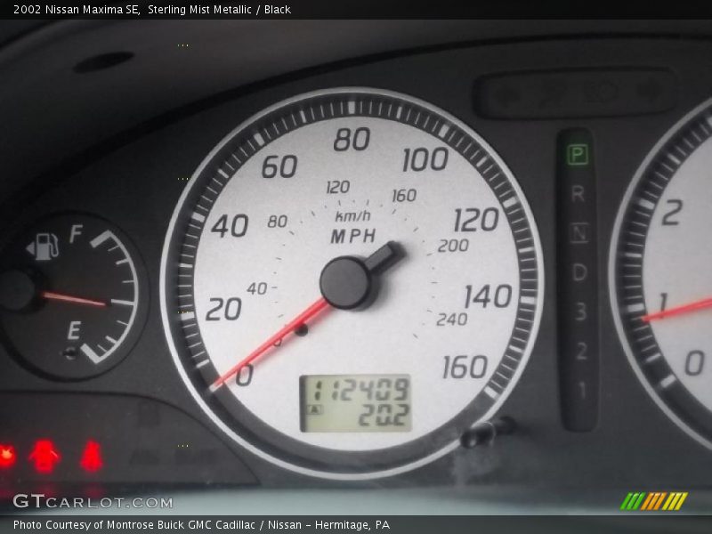 Sterling Mist Metallic / Black 2002 Nissan Maxima SE