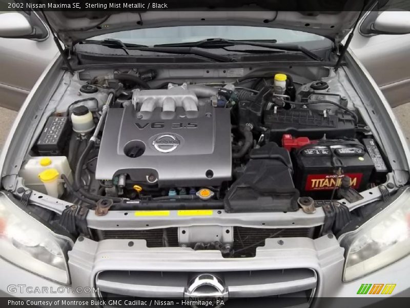 Sterling Mist Metallic / Black 2002 Nissan Maxima SE