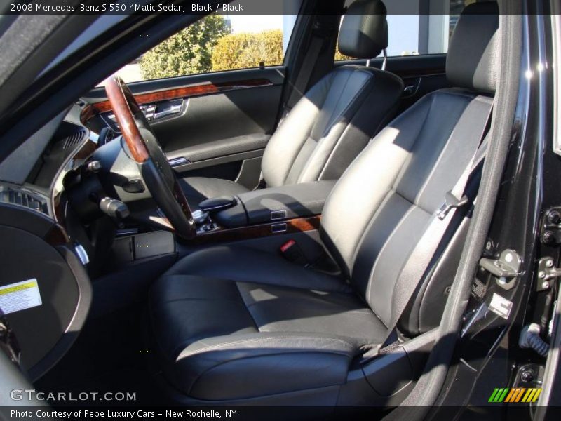 Black / Black 2008 Mercedes-Benz S 550 4Matic Sedan