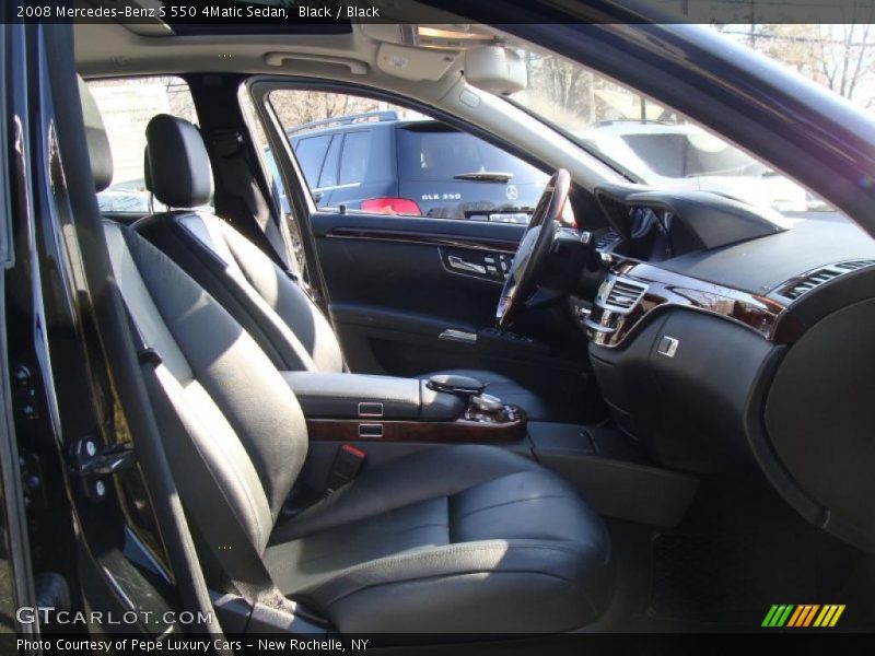 Black / Black 2008 Mercedes-Benz S 550 4Matic Sedan