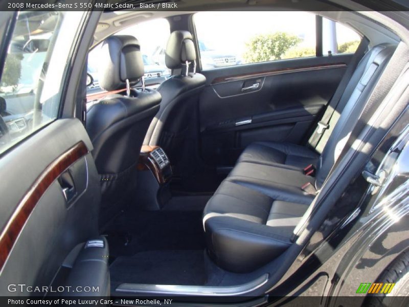 Black / Black 2008 Mercedes-Benz S 550 4Matic Sedan