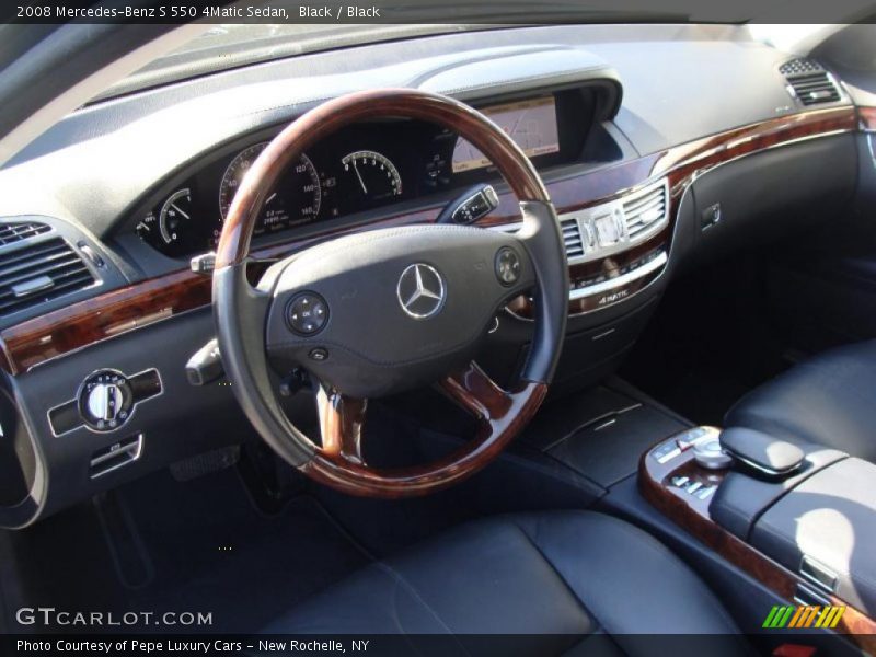 Black / Black 2008 Mercedes-Benz S 550 4Matic Sedan