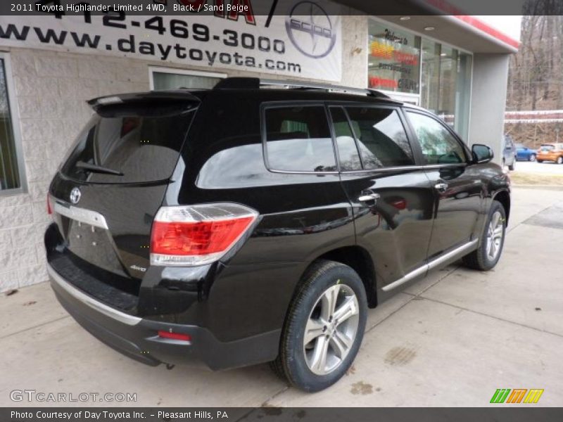 Black / Sand Beige 2011 Toyota Highlander Limited 4WD