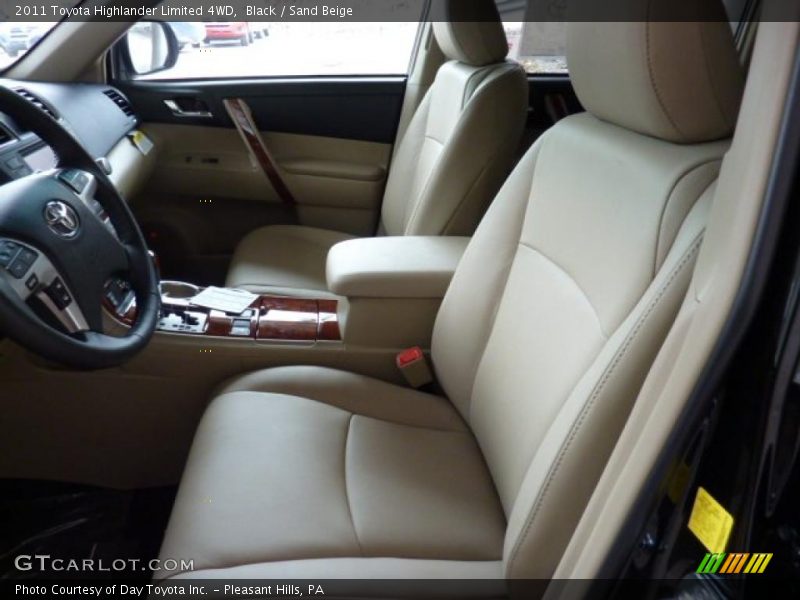 Black / Sand Beige 2011 Toyota Highlander Limited 4WD