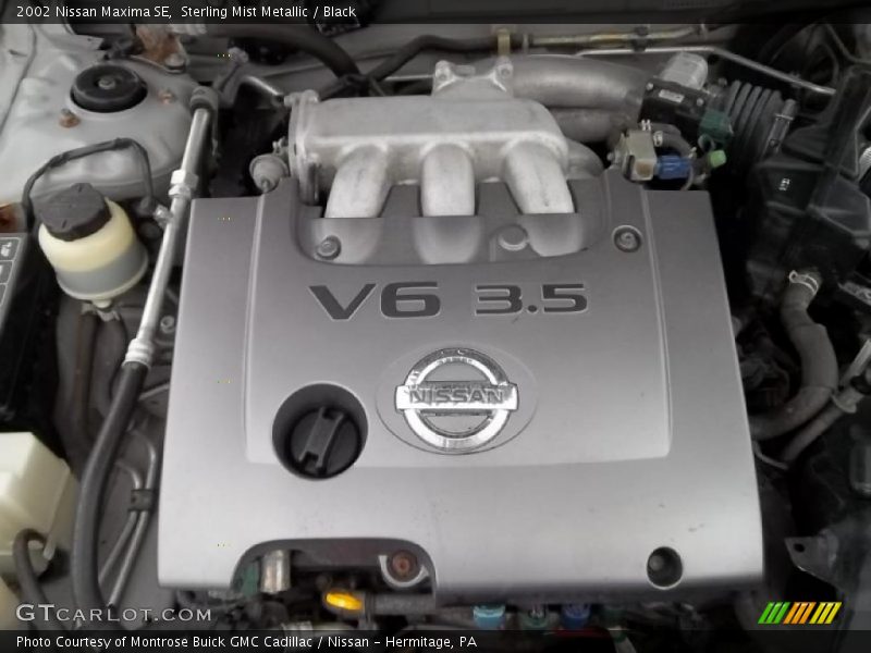 Sterling Mist Metallic / Black 2002 Nissan Maxima SE