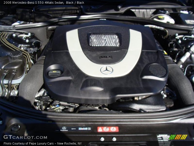Black / Black 2008 Mercedes-Benz S 550 4Matic Sedan