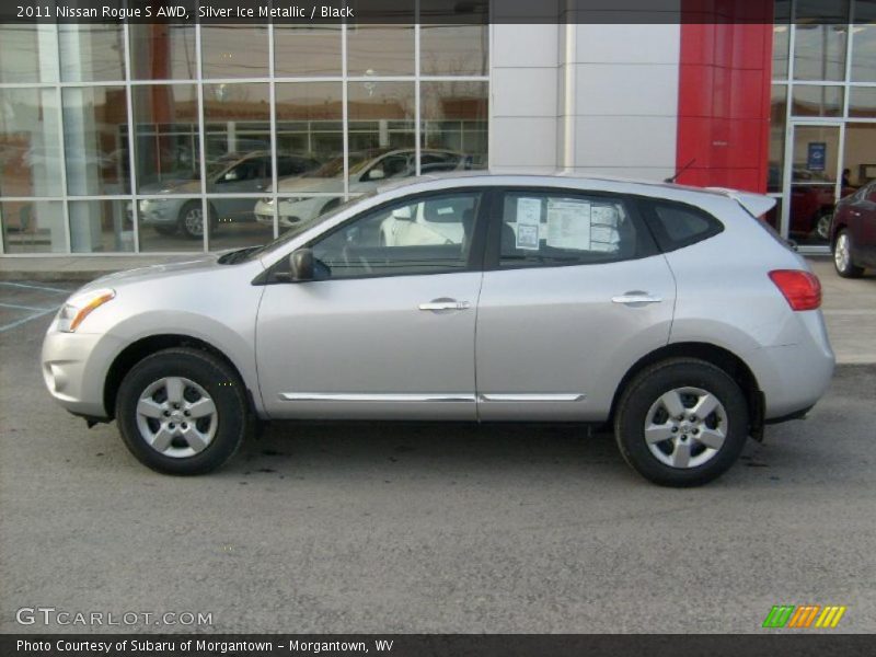 Silver Ice Metallic / Black 2011 Nissan Rogue S AWD