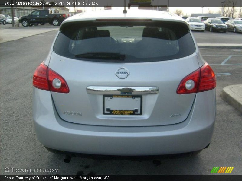 Silver Ice Metallic / Black 2011 Nissan Rogue S AWD
