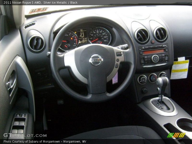 Silver Ice Metallic / Black 2011 Nissan Rogue S AWD