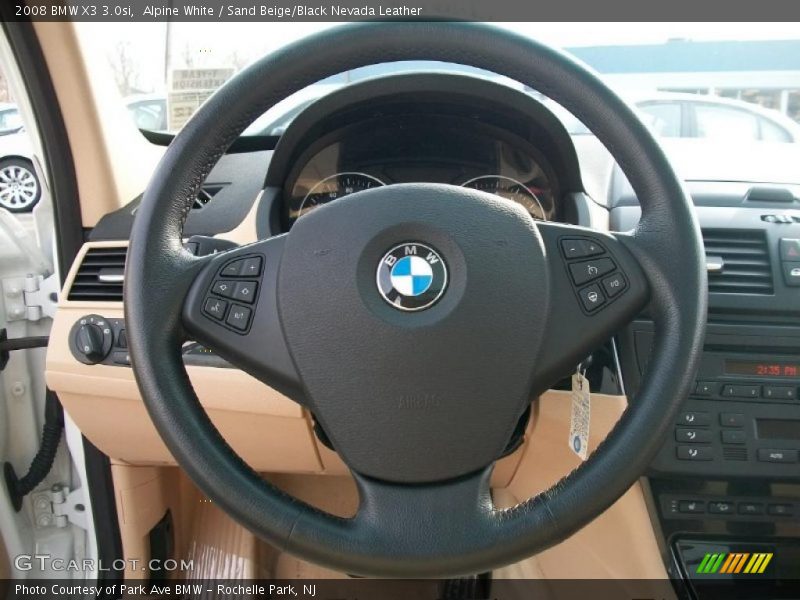 Alpine White / Sand Beige/Black Nevada Leather 2008 BMW X3 3.0si