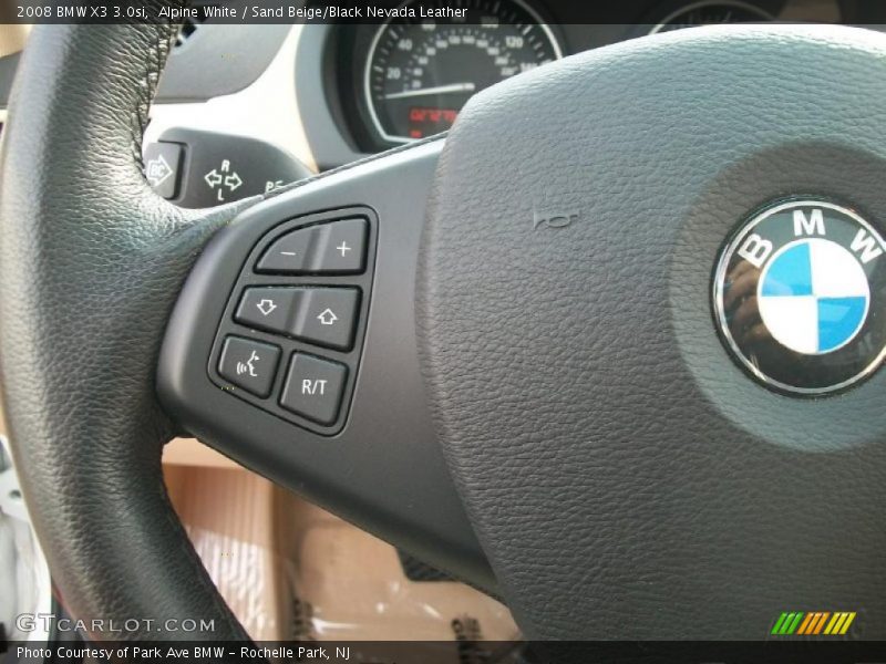 Alpine White / Sand Beige/Black Nevada Leather 2008 BMW X3 3.0si