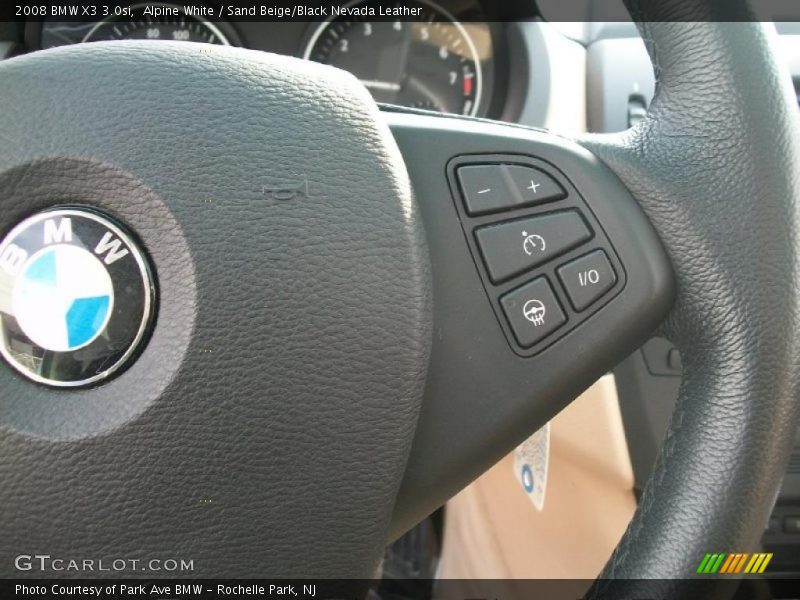 Alpine White / Sand Beige/Black Nevada Leather 2008 BMW X3 3.0si
