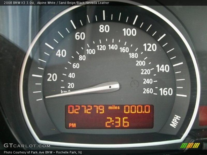 Alpine White / Sand Beige/Black Nevada Leather 2008 BMW X3 3.0si