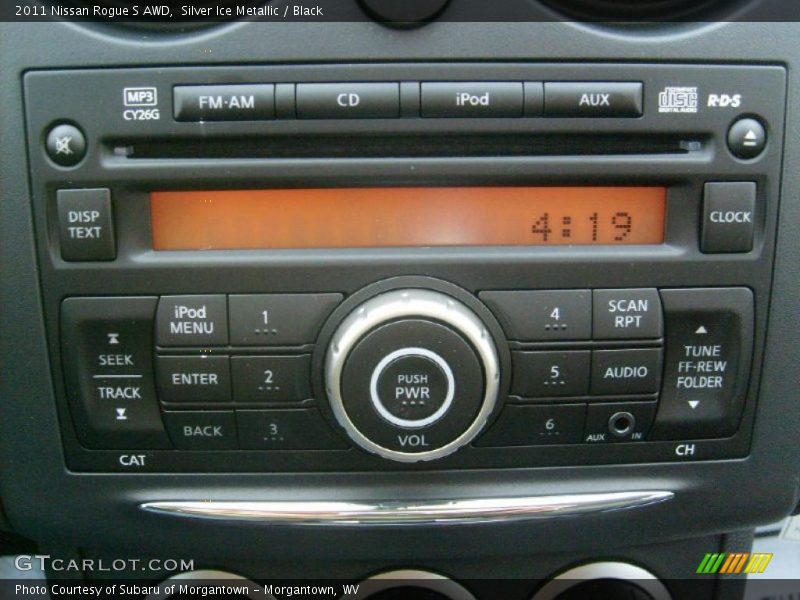 Silver Ice Metallic / Black 2011 Nissan Rogue S AWD