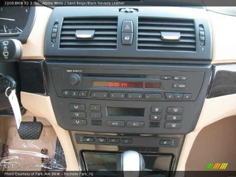 Alpine White / Sand Beige/Black Nevada Leather 2008 BMW X3 3.0si