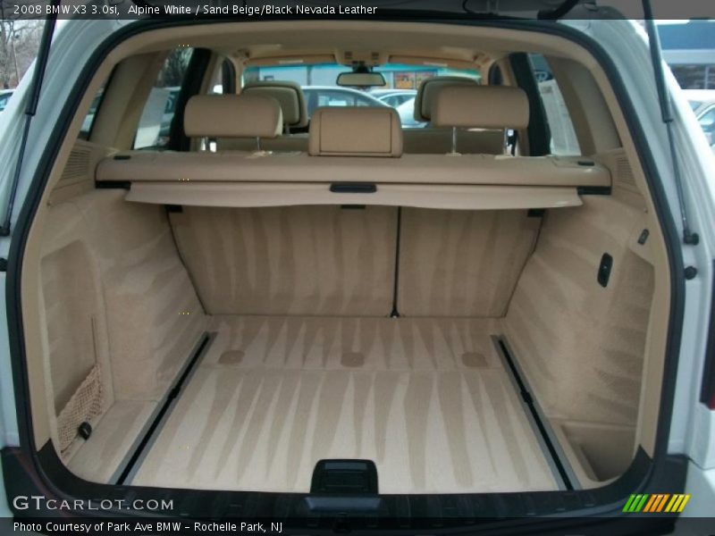 Alpine White / Sand Beige/Black Nevada Leather 2008 BMW X3 3.0si