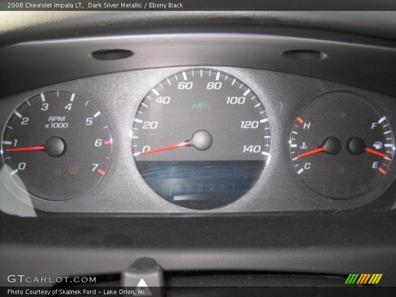 Dark Silver Metallic / Ebony Black 2008 Chevrolet Impala LT