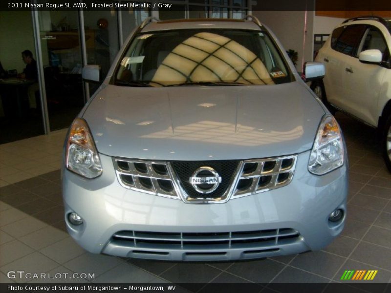 Frosted Steel Metallic / Gray 2011 Nissan Rogue SL AWD