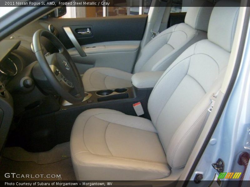 Frosted Steel Metallic / Gray 2011 Nissan Rogue SL AWD