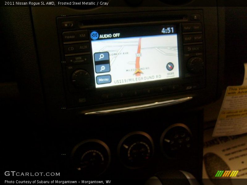 Frosted Steel Metallic / Gray 2011 Nissan Rogue SL AWD