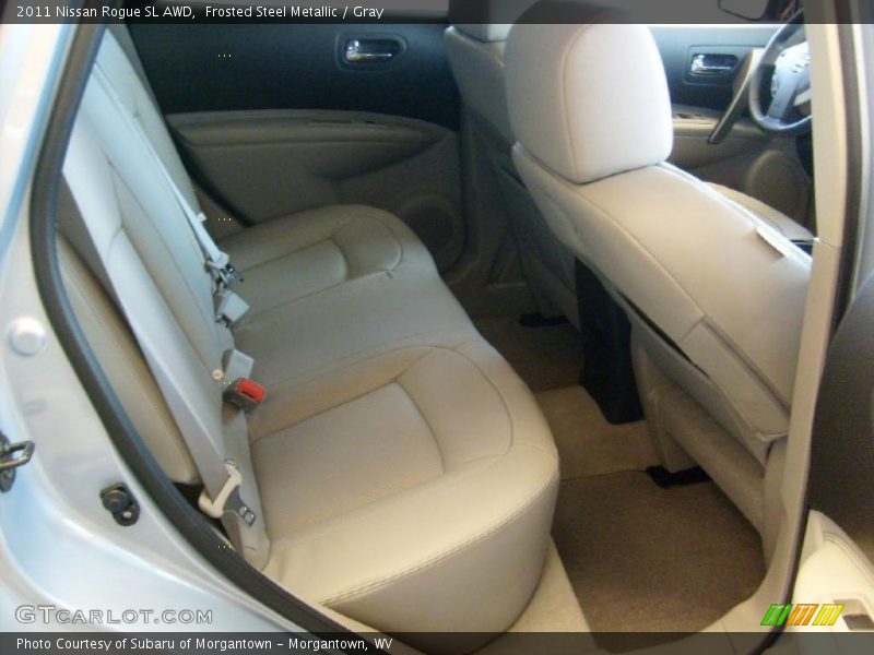 Frosted Steel Metallic / Gray 2011 Nissan Rogue SL AWD