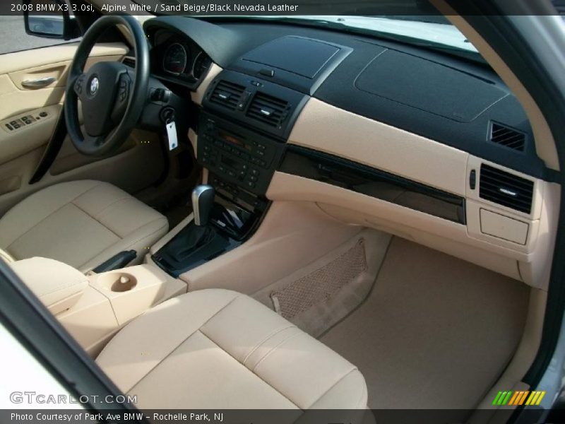 Alpine White / Sand Beige/Black Nevada Leather 2008 BMW X3 3.0si