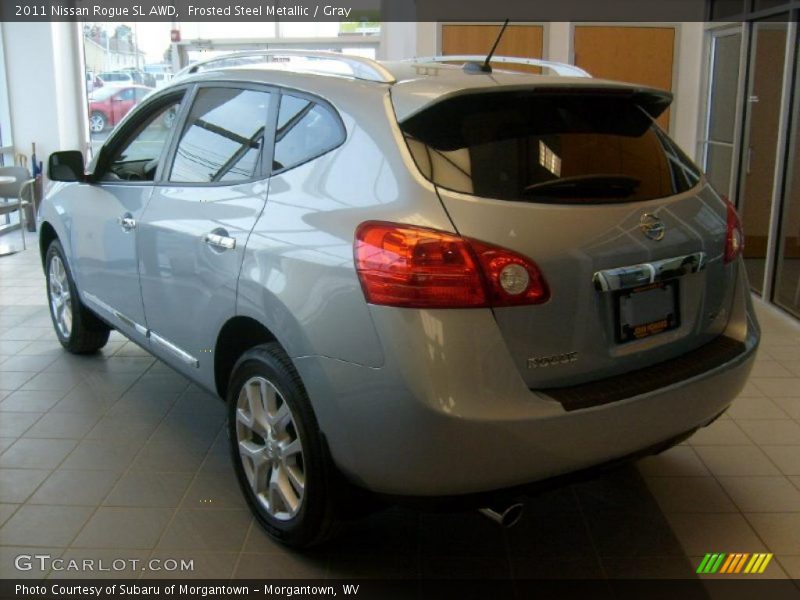 Frosted Steel Metallic / Gray 2011 Nissan Rogue SL AWD