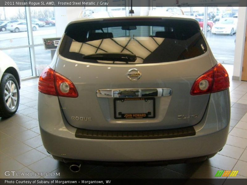 Frosted Steel Metallic / Gray 2011 Nissan Rogue SL AWD