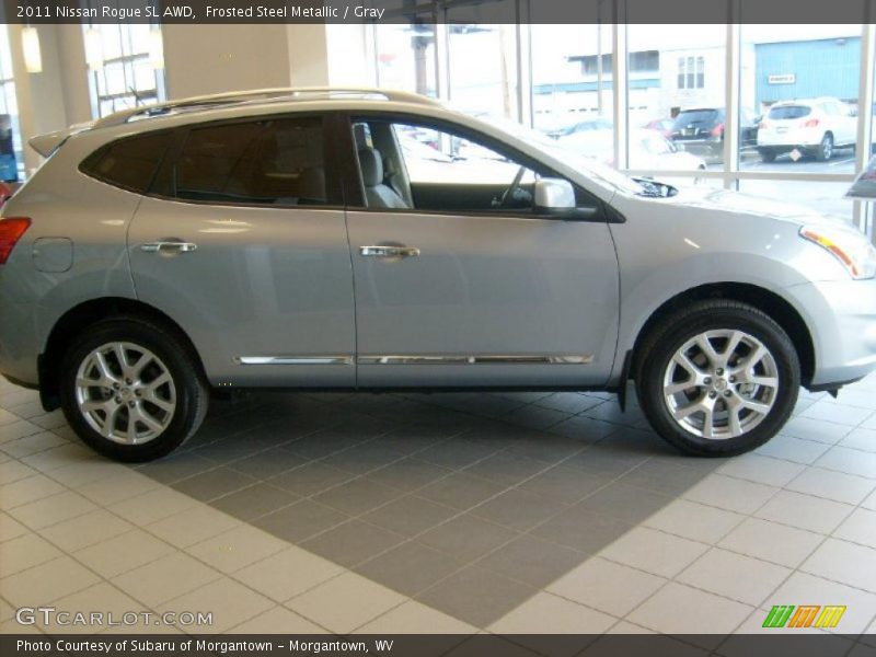 Frosted Steel Metallic / Gray 2011 Nissan Rogue SL AWD