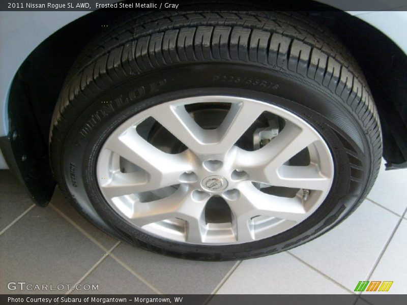 Frosted Steel Metallic / Gray 2011 Nissan Rogue SL AWD