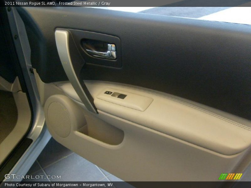 Frosted Steel Metallic / Gray 2011 Nissan Rogue SL AWD