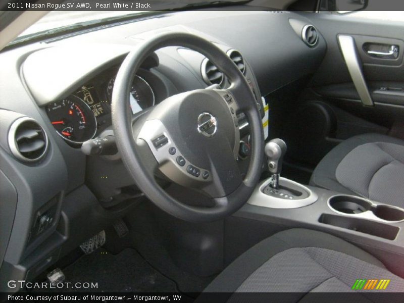  2011 Rogue SV AWD Black Interior