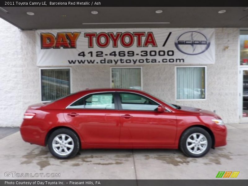 Barcelona Red Metallic / Ash 2011 Toyota Camry LE