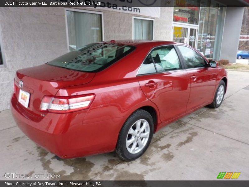 Barcelona Red Metallic / Ash 2011 Toyota Camry LE