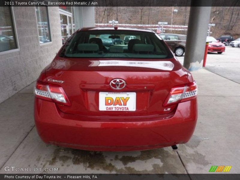 Barcelona Red Metallic / Ash 2011 Toyota Camry LE