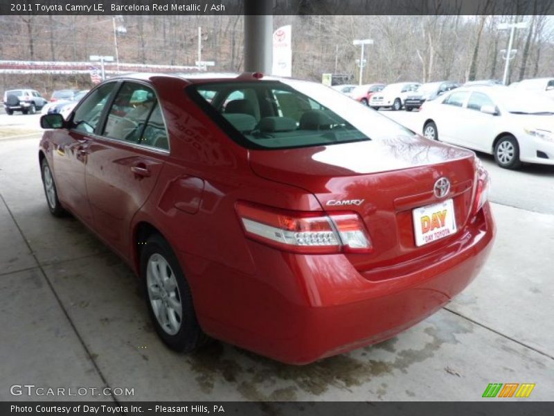 Barcelona Red Metallic / Ash 2011 Toyota Camry LE