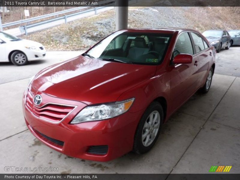 Barcelona Red Metallic / Ash 2011 Toyota Camry LE