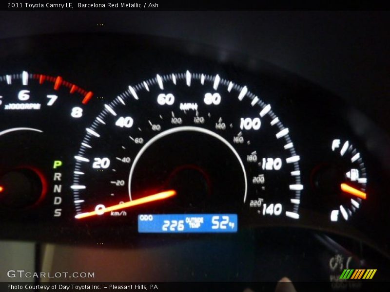 Barcelona Red Metallic / Ash 2011 Toyota Camry LE