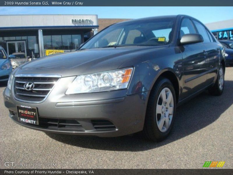 Willow Gray / Gray 2009 Hyundai Sonata GLS