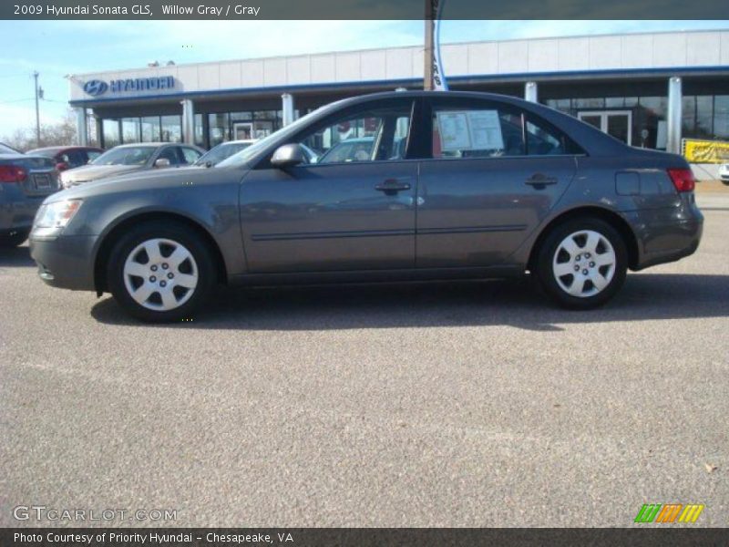 Willow Gray / Gray 2009 Hyundai Sonata GLS