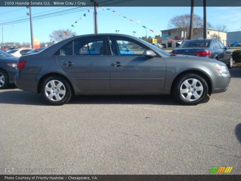 Willow Gray / Gray 2009 Hyundai Sonata GLS