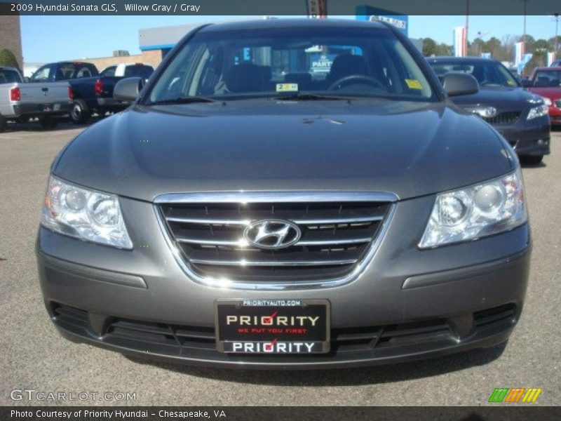 Willow Gray / Gray 2009 Hyundai Sonata GLS