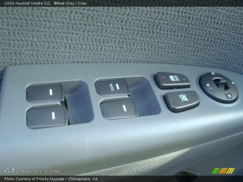 Willow Gray / Gray 2009 Hyundai Sonata GLS