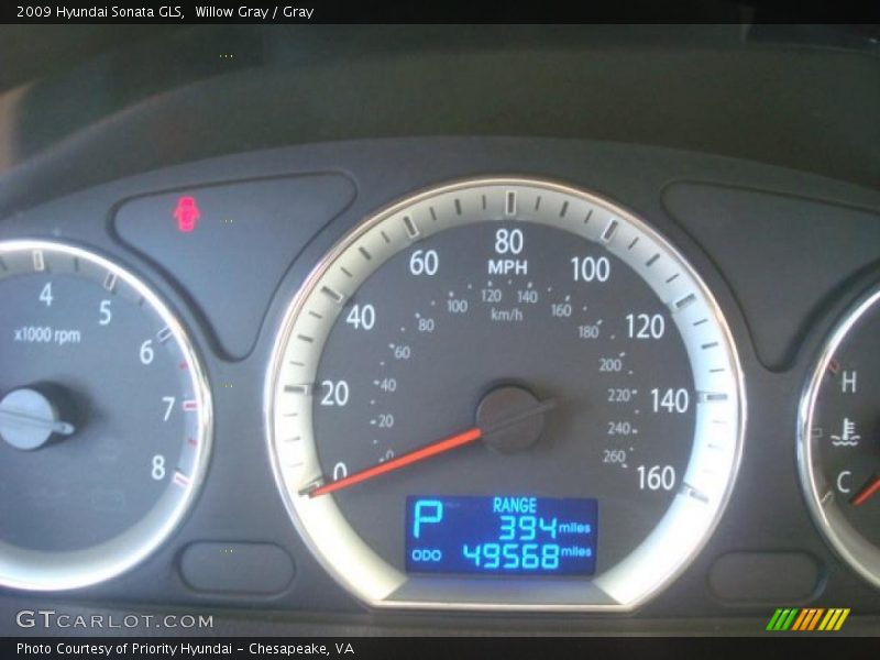 Willow Gray / Gray 2009 Hyundai Sonata GLS