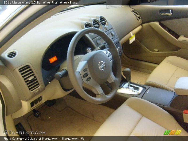 Winter Frost White / Blond 2011 Nissan Altima 2.5 SL