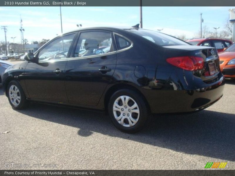Ebony Black / Beige 2010 Hyundai Elantra GLS