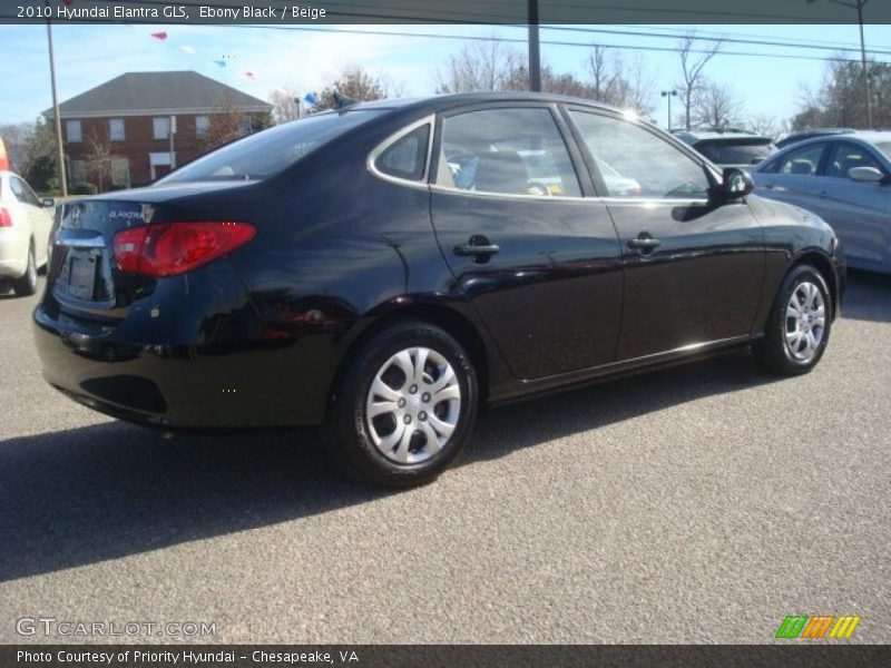 Ebony Black / Beige 2010 Hyundai Elantra GLS